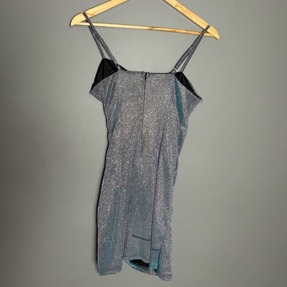 Multicolor sparkly body con dress - Picture 2 of 3